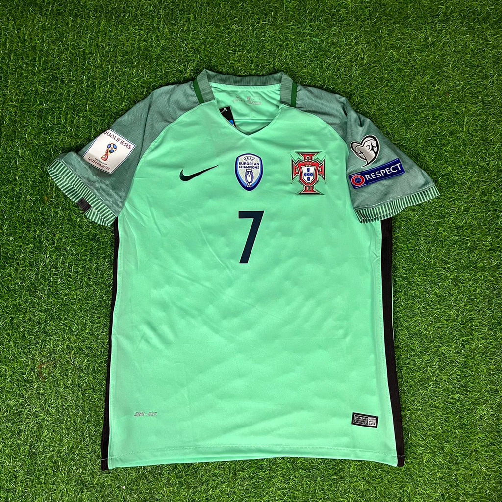 Cristiano Ronaldo Portugal 2018 World Cup Retro Jersey – Front View