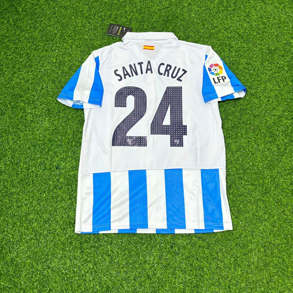 Roque Santa Cruz Málaga CF 2012/13 Retro Home Football Jersey – Back View