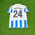 Roque Santa Cruz Málaga CF 2012/13 Retro Home Football Jersey – Back View