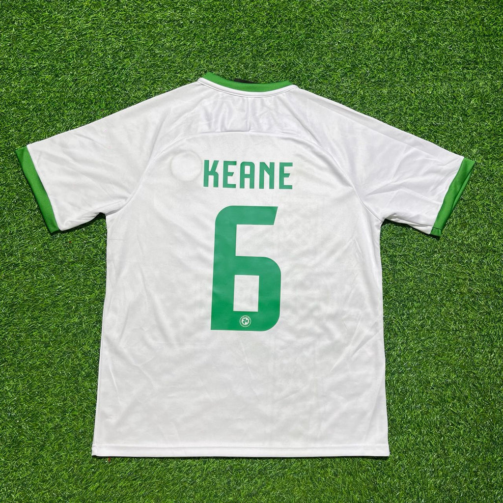 Ireland Vintage Special Edition White Football Jersey – Roy Keane 6- – Back View