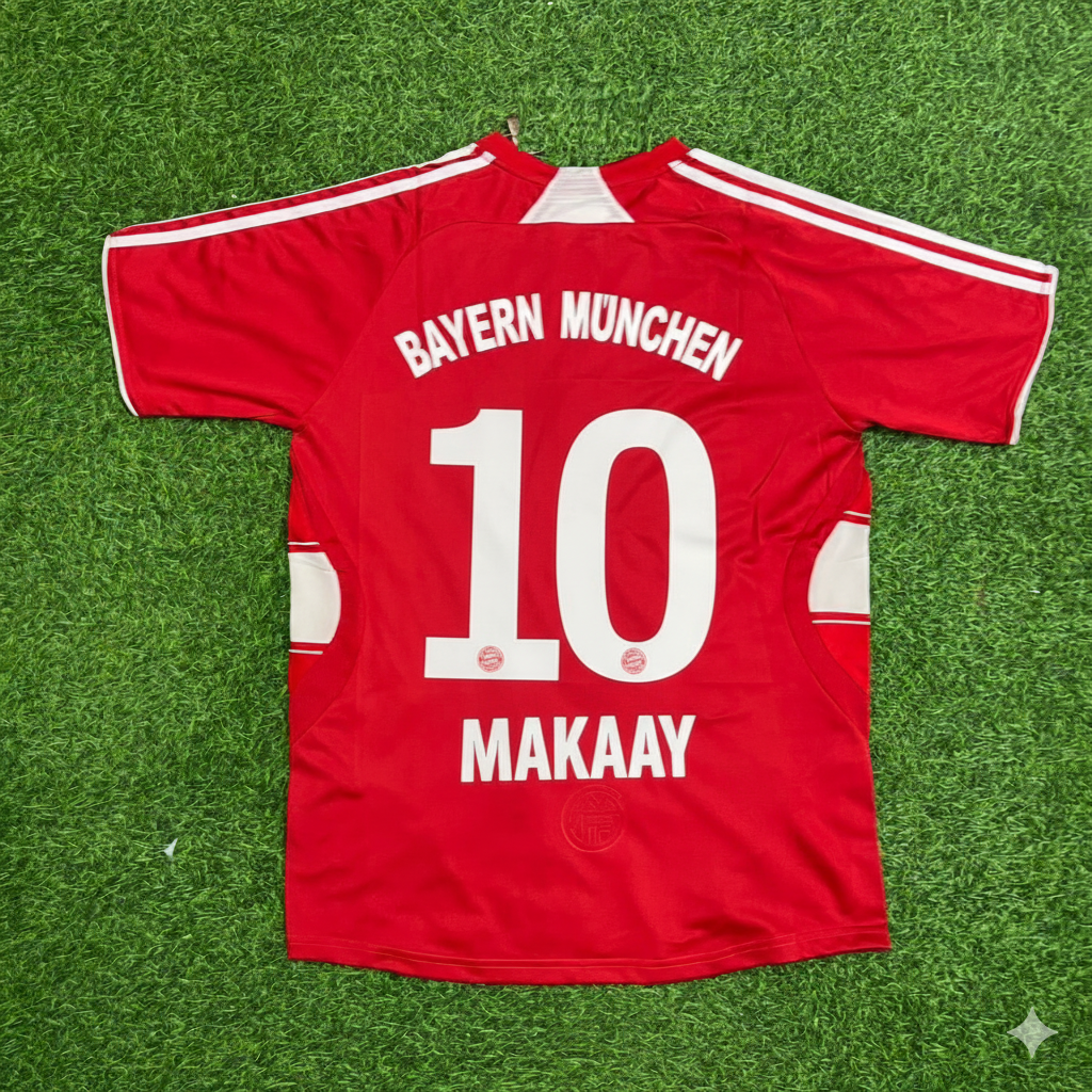2007/09 Bayern Munich Retro Football Jersey – Roy Makaay – Back View
