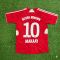 Roy Makaay Bayern Munich 2007–2009 Retro Football Jersey – Back View