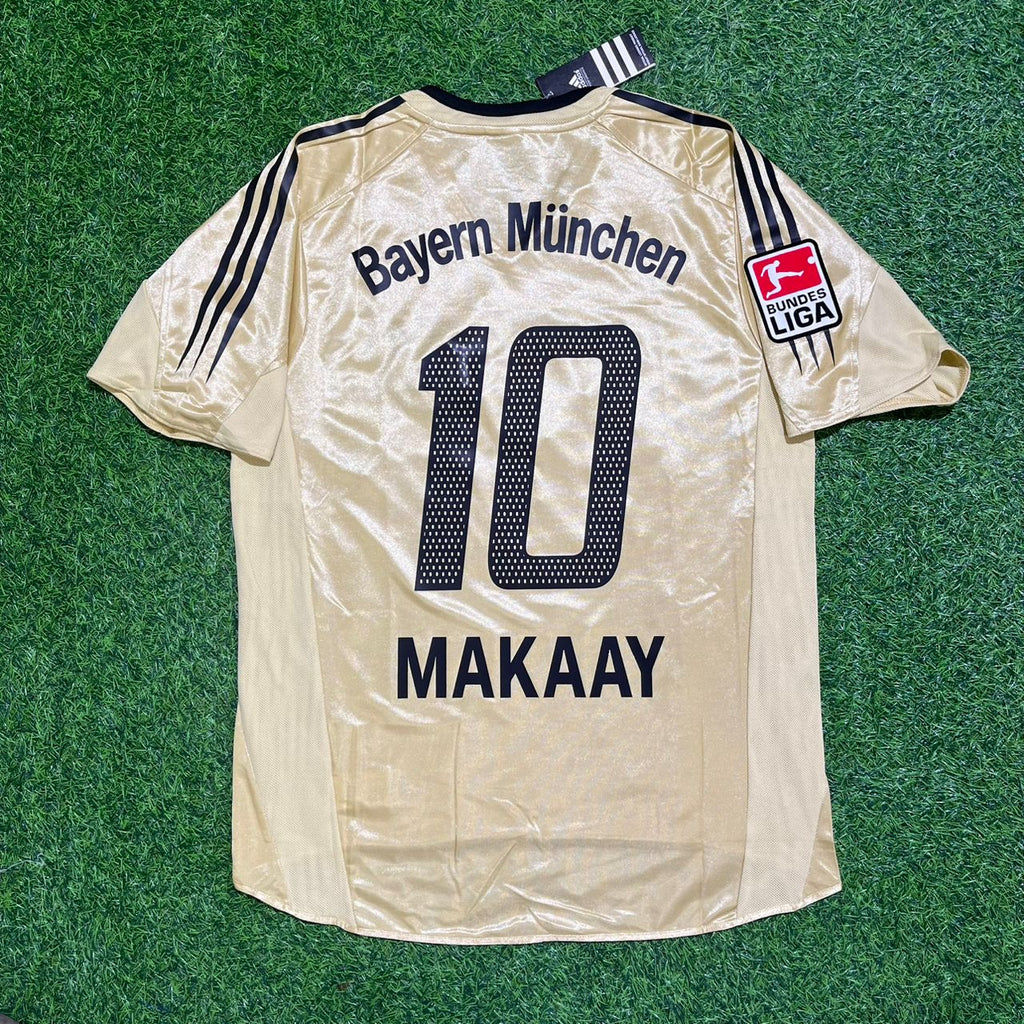 Roy Makaay Bayern Munich Retro Golden 2004/05 Jersey – Back View