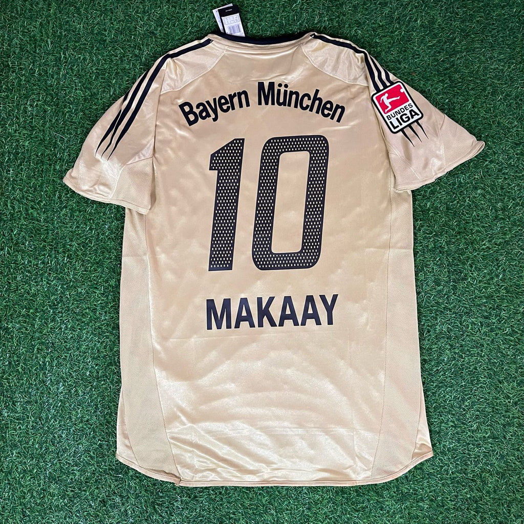Roy Makaay Bayern Munich Retro Golden 2004/05 Jersey – Detailed View