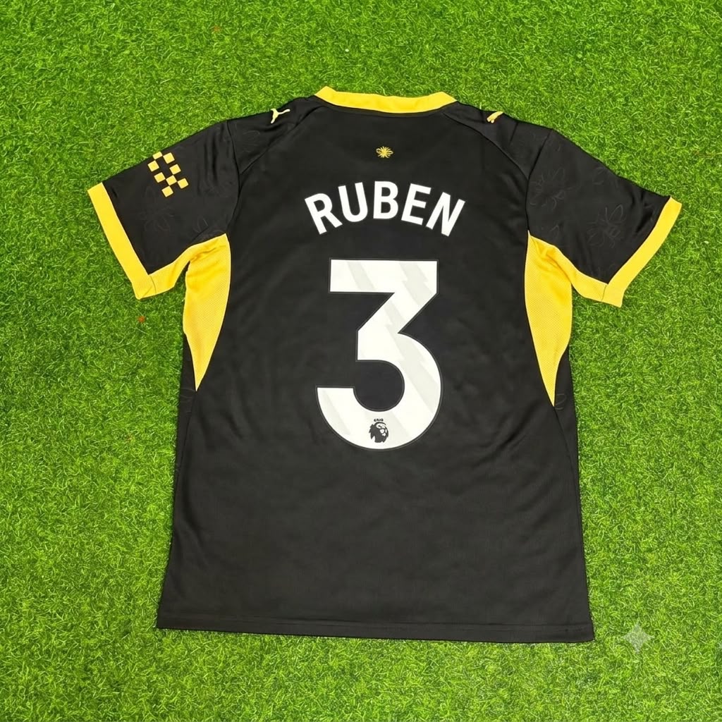 2027 Ruben Dias 3- Manchester City Away Football Jersey – Back View