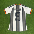 Rudi Völler Germany Stripe Special Edition Black White Jersey – Back View