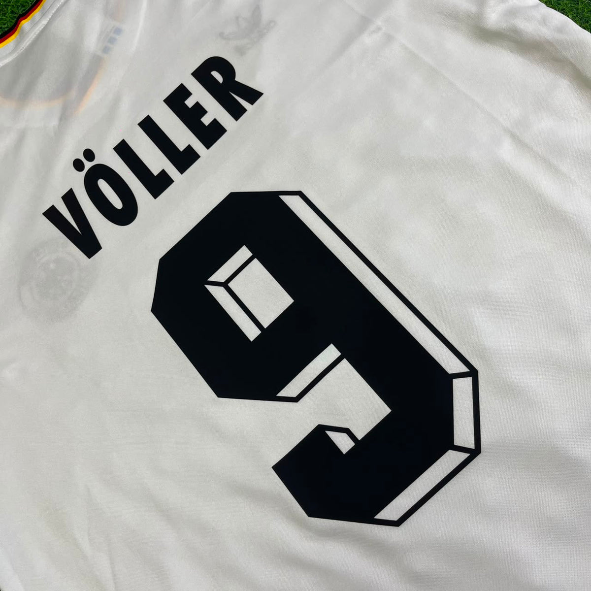 Rudi Völler #9 Deutschland 1986 Weltmeisterschaft Retro Weiß – Detailed View