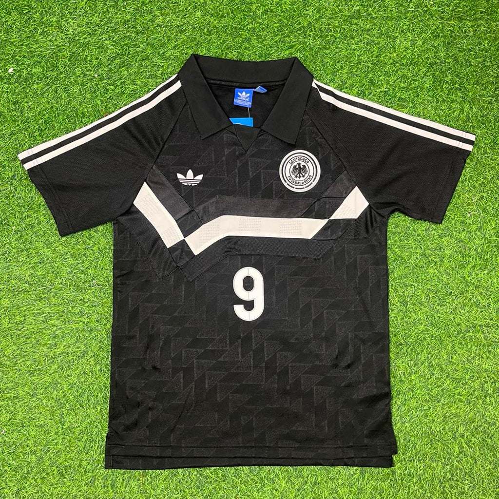 Rudi Völler Deutschland 1990 WM Schwarzes Retro – Front View