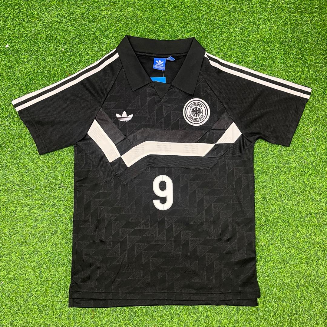 Rudi Völler Deutschland 1990 WM Schwarzes Retro – Front View