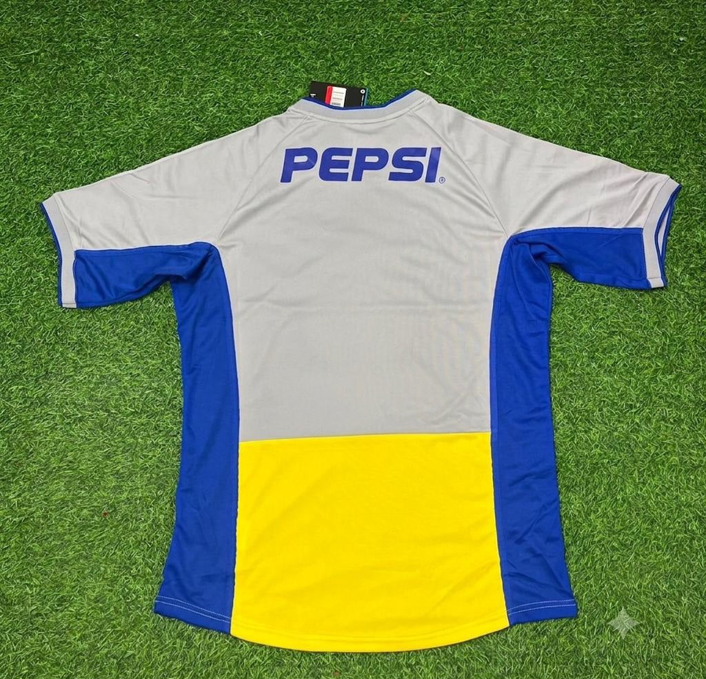 2002 Boca Juniors Away Retro Football Jersey – Front View