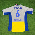 Boca Juniors Away Retro Football Jersey – Oscar Ruggeri – Back View