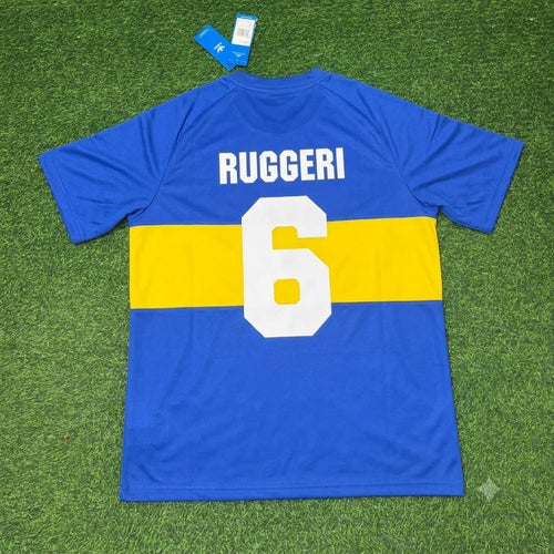 1981/82 Oscar Ruggeri Boca Juniors Retro Football Jersey – Back View