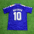 Rui Costa Fiorentina 1998 Retro Purple Kit Jersey – Back View