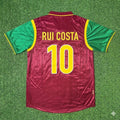 1998 Portugal World Cup Rui Costa #10 Retro Football Jersey – Back View
