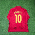 Rui Costa Portugal Commemorative Long Sleeve Football Jersey Collection – Back View