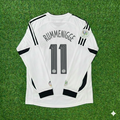 Germany World Cup Long Sleeve White Retro Football Jersey – Karl Heinz Rummenigge – Back View
