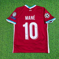 Liverpool 2019 2020 Home Retro Football Jersey – Sadio Mané 10# – Back View