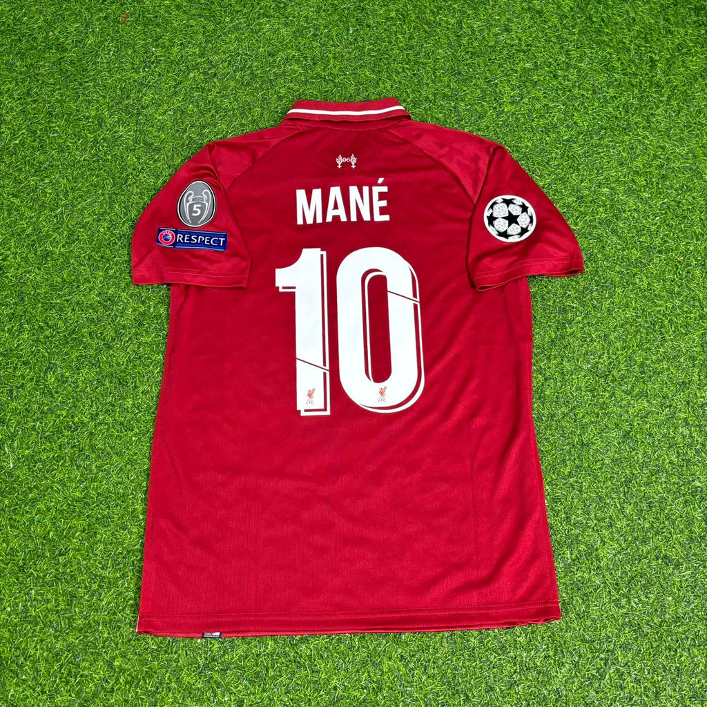 Sadio Mane Liverpool 2019 CL Final Retro Kit Jersey – Back View