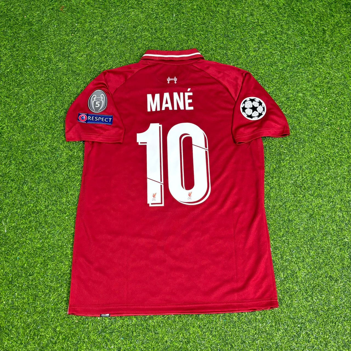 Sadio Mane Liverpool 2019 CL Final Retro Kit Jersey – Back View