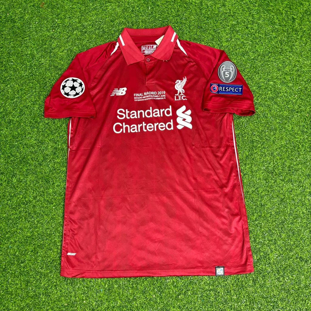 Sadio Mane Liverpool 2019 CL Final Retro Kit Jersey – Front View