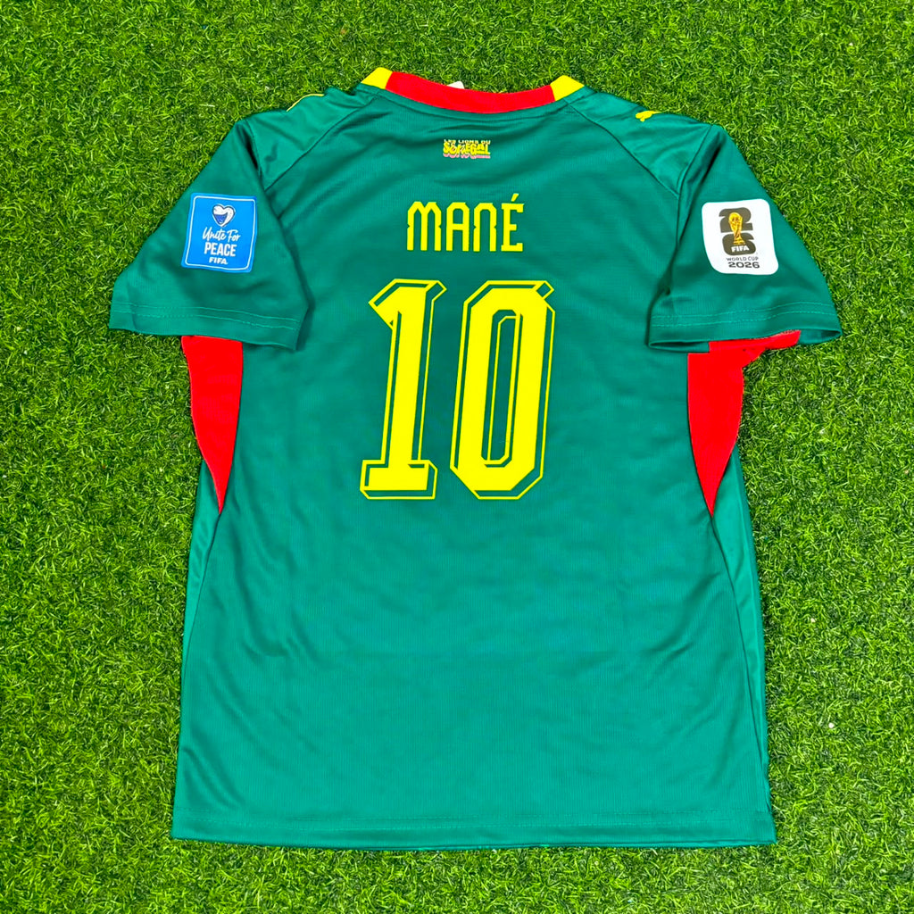 Sadio Mané Senegal 2026 World Cup Kids Home Green Football Jersey – Detailed View