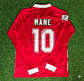 Sadio Mane Liverpool Long Sleeve Retro Football Jersey – Back View