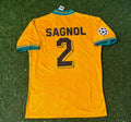 Bayern Munich Yellow Retro Football Jersey – Willy Sagnol – Back View