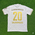 Hasan Salihamidzic #20 FC Bayern München 125 Years Anniversary Special-Edition White Jersey – Back View