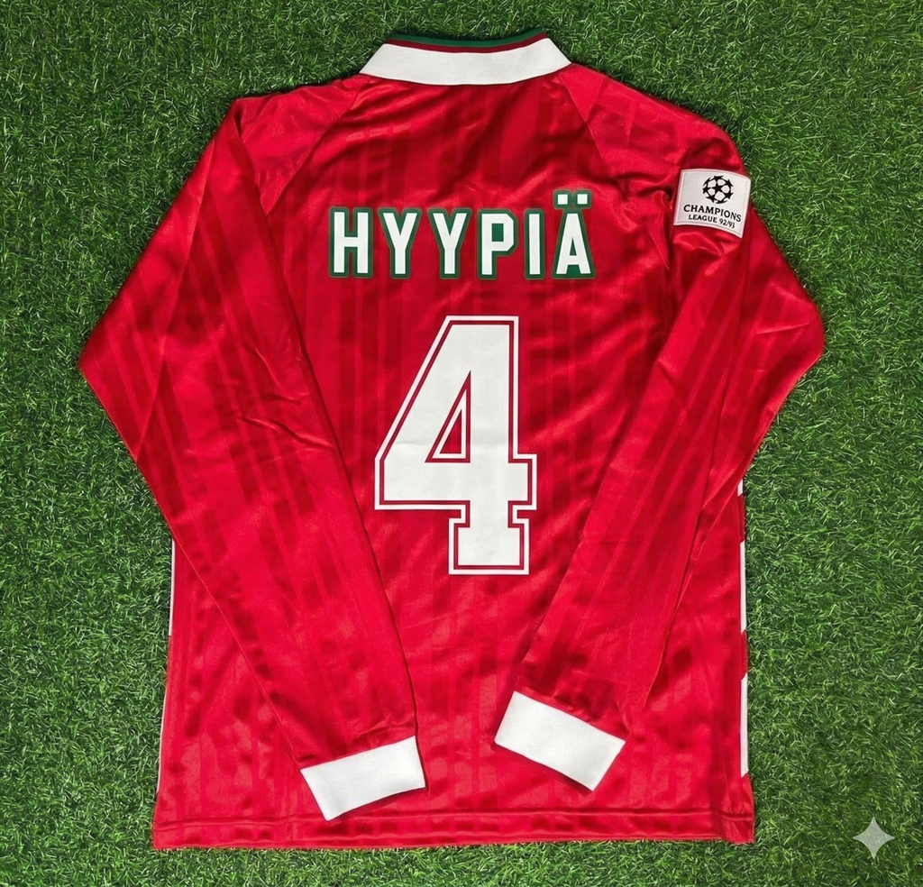 Liverpool Long Sleeve Retro Kit Jersey – Sami Hyypiä – Back View