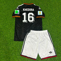 Sami Khedira Germany 2014 World Cup Kids Special Edition Black Retro Football Jersey – Back View
