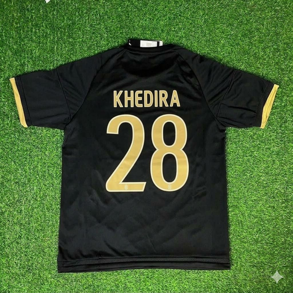 Juventus Retro Black Kit Jersey – Sami Khedira 28- – Back View