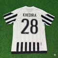 Juventus 2015-2016 Retro Home Football Jersey – Sami Khedira 28- – Back View