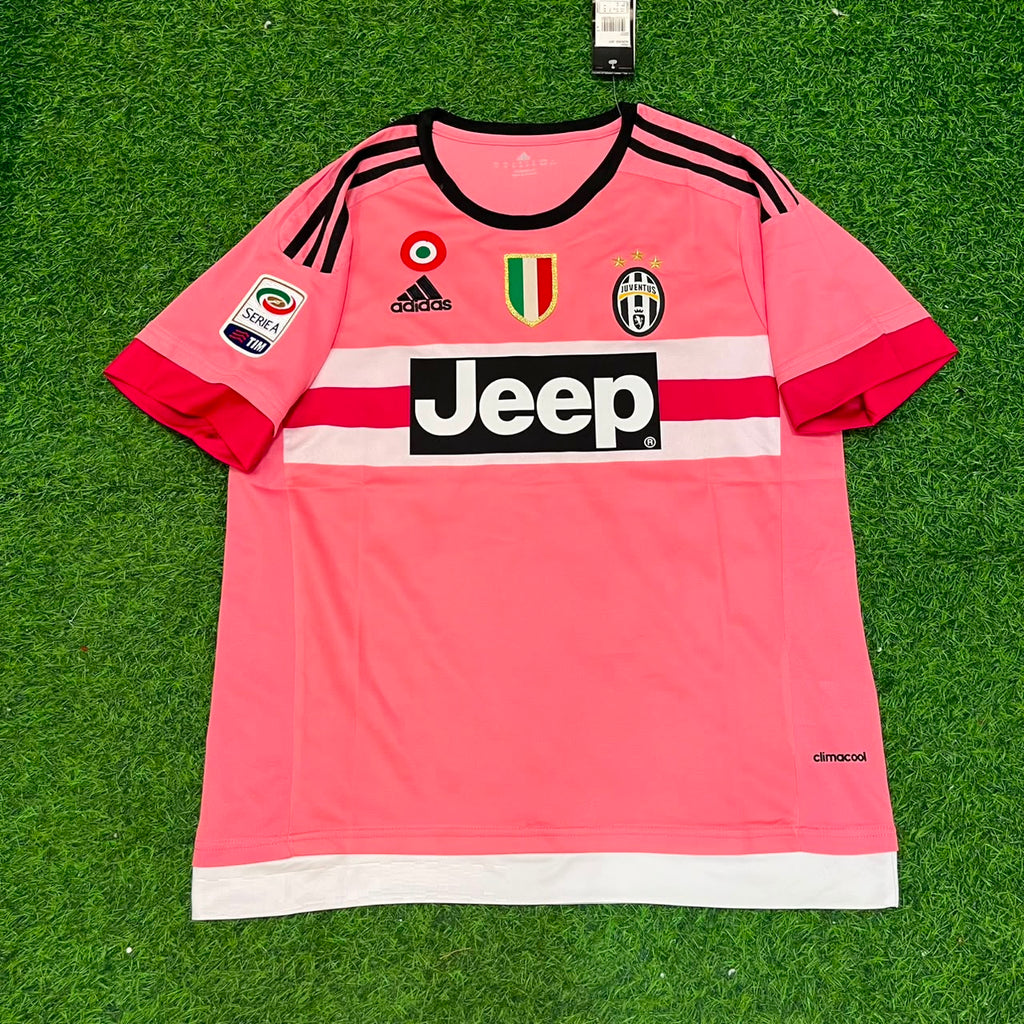 Juventus Retro Pink 2015-2016 Jersey – Sami Khedira – Front View
