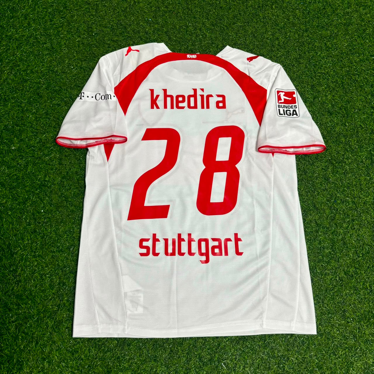 Sami Khedira VfB Stuttgart 2006-07 Heimtrikot Retro Football Jersey – Back View
