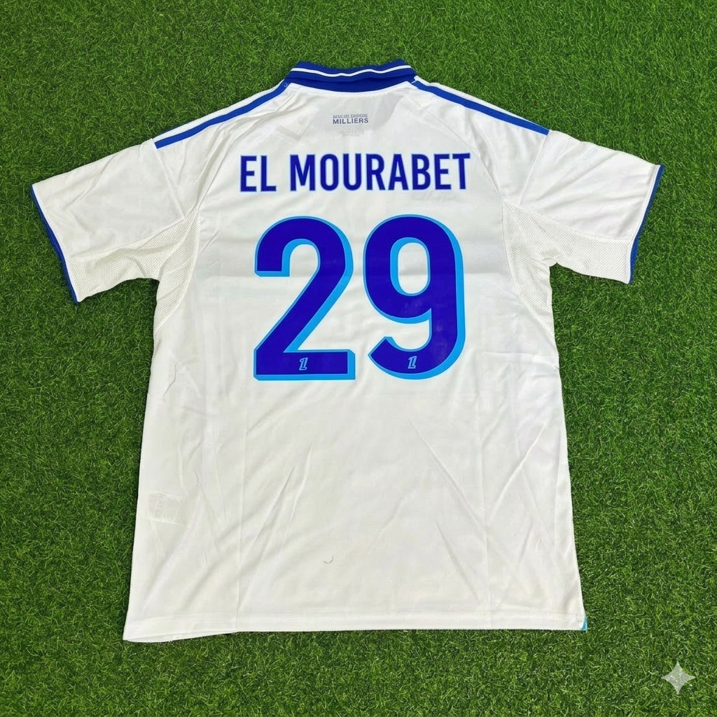 2026 Samir El Mourabet 29- Strasbourg Football Jersey – Back View