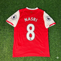 Arsenal #8 Arsenal 2006/2008 Season Retro Jersey – Samir – Back View