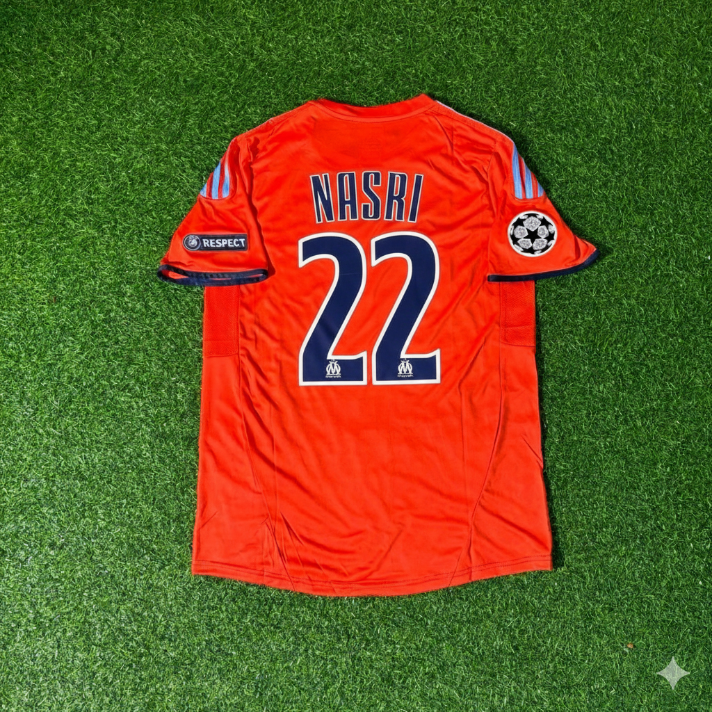 Samir Nasri Marseille Retro Football Jersey Collection – Back View