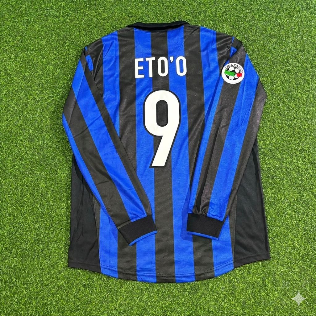 Samuel Eto'o - Inter Retro Football Jersey – Back View