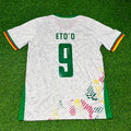 Samuel Eto'o Cameroon Home White Retro Football Jersey – Back View