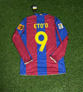 Samuel Eto'o Barcelona 2007 Retro Football Jersey – Back View