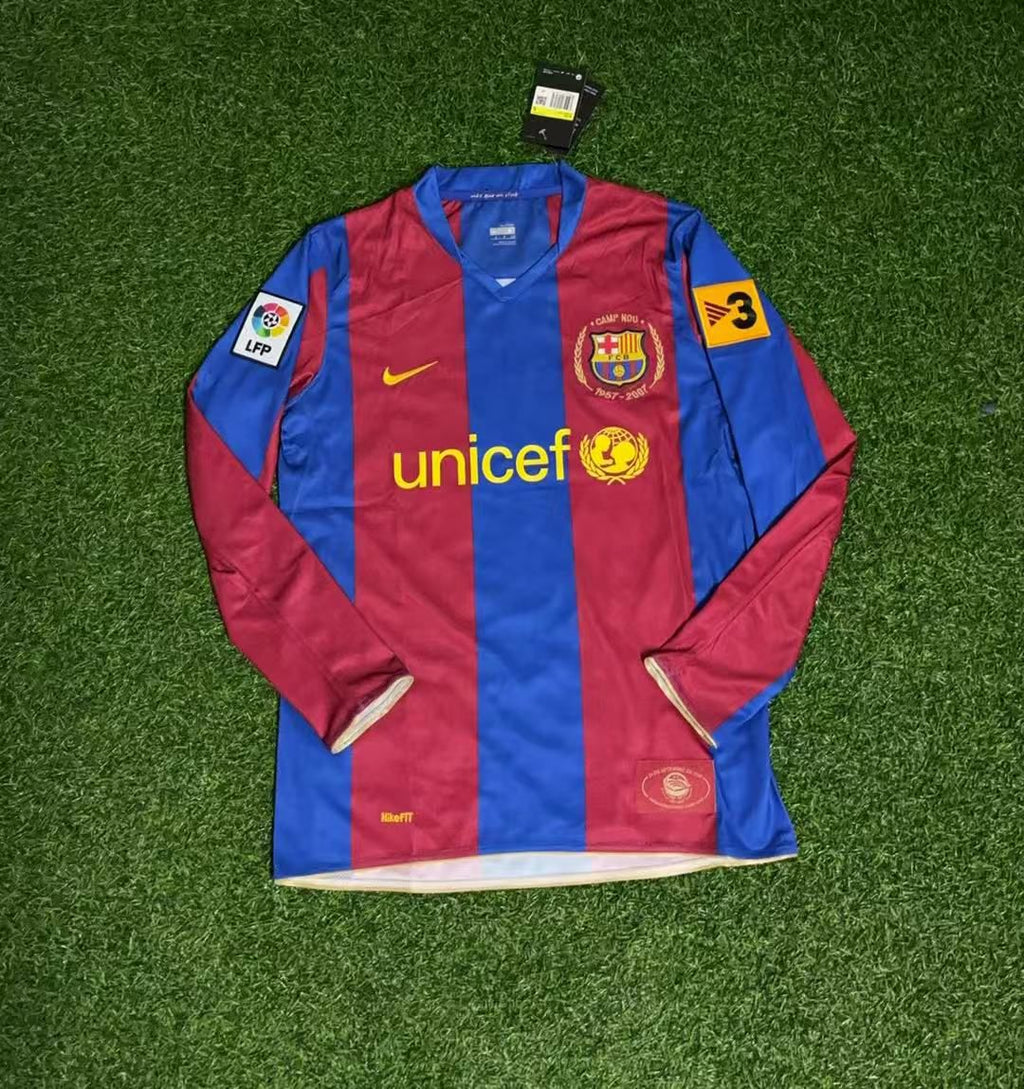 Samuel Eto'o Barcelona 2007 Retro Football Jersey – Front View