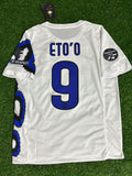 2010 Samuel Etoo - Inter 2011 White Dragon Football Jersey – Back View