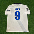 Samuel Eto’o #9 Inter 2011/2012 White Away Jersey – Back View