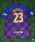 Barcelona 2019/20 Home Retro Jersey – Samuel Umtiti – – Back View