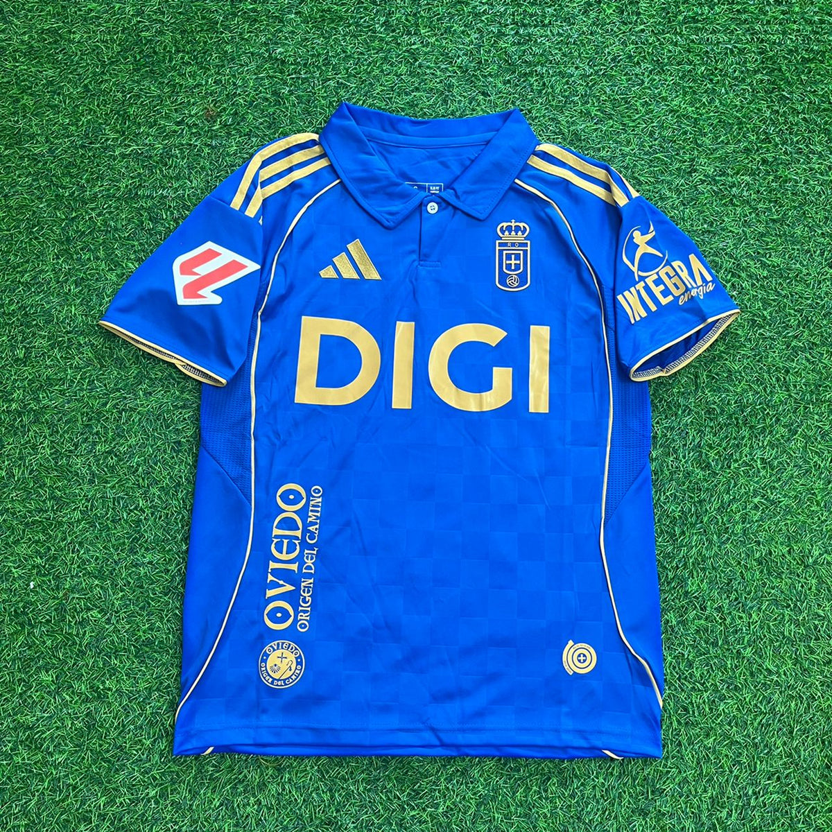 Santi Cazorla 8 – Real Oviedo Kit Soccer Jersey – | | | – Front View