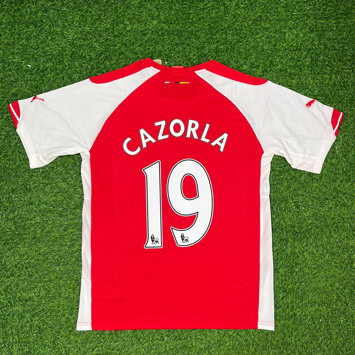 2014/15 Santi Cazorla Arsenal Home Football Jersey Collection – Back View
