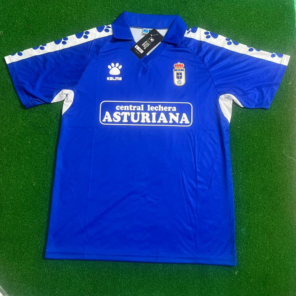 Santi Cazorla 8 – Real Oviedo Retro Kit Jersey – | | | – Front View