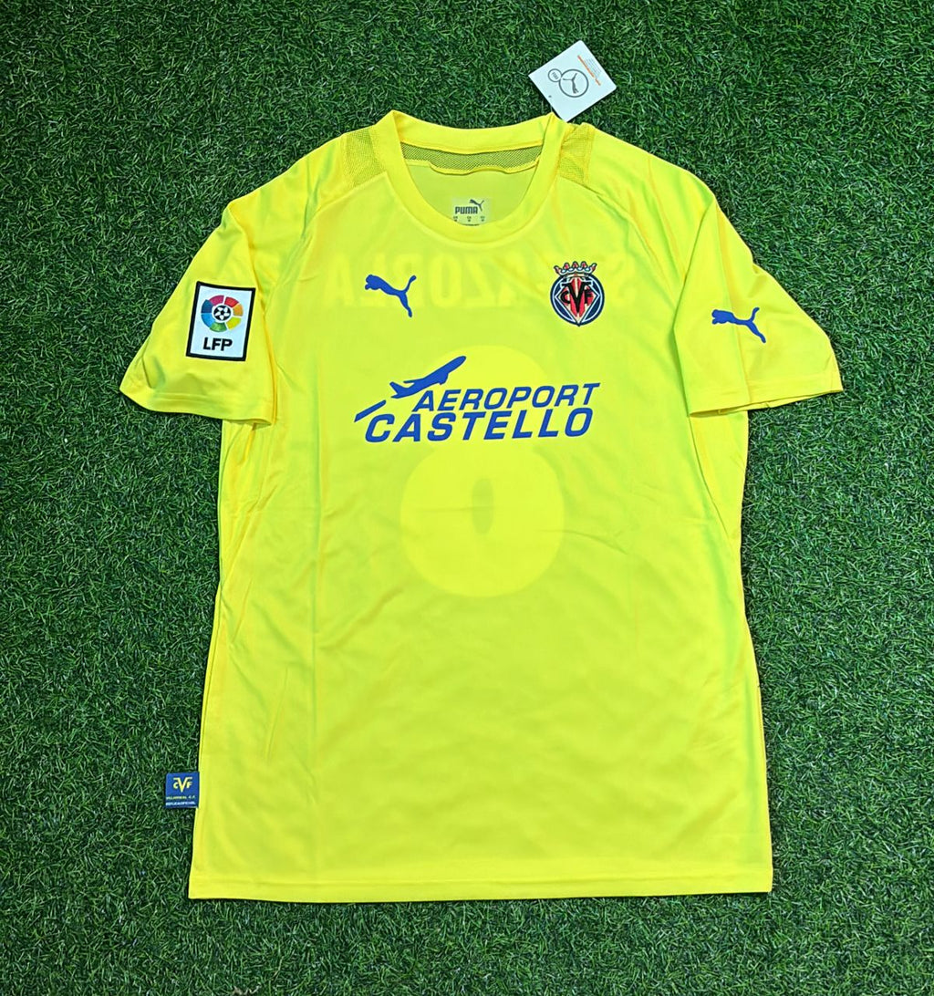 2005/06 Santi Cazorla Villarreal Retro Home Football Jersey Collection – Front View