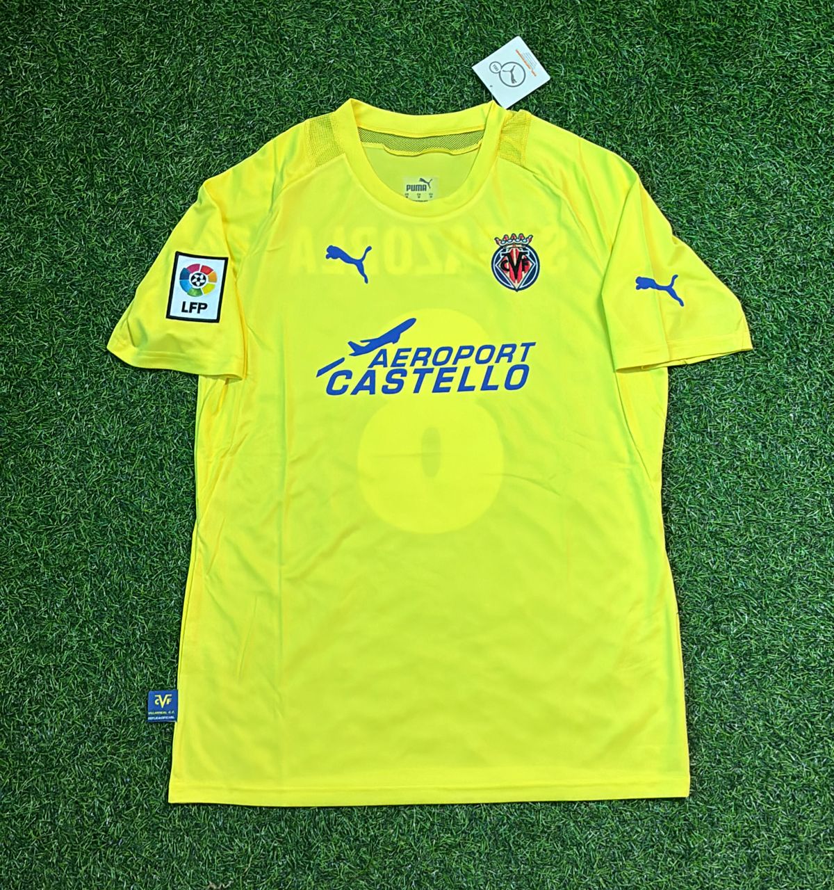 2005/06 Santi Cazorla Villarreal Retro Home Football Jersey Collection – Front View