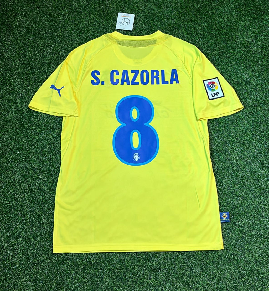 2005/06 Santi Cazorla Villarreal Retro Home Football Jersey Collection – Back View